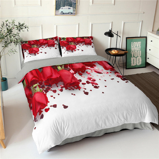 Rose Flower Series Three-piece