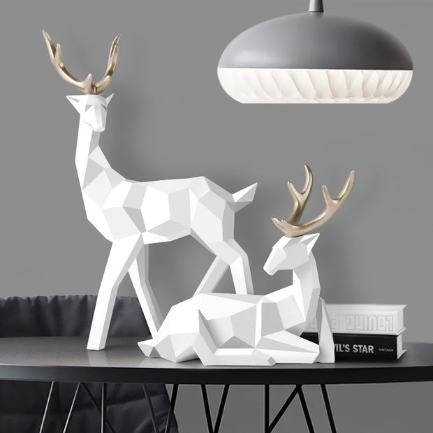 Deers Sculpture Resin