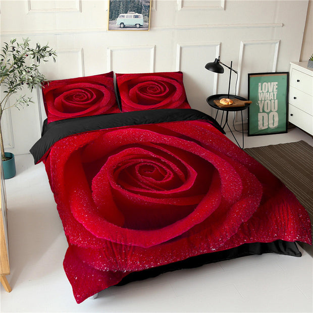 Rose Flower Series Three-piece